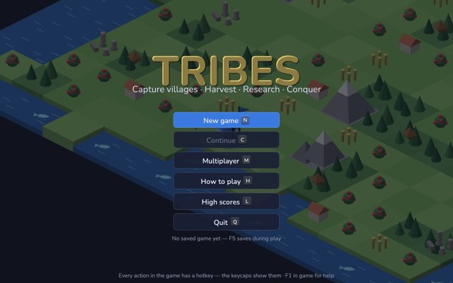 The Tribes title screen